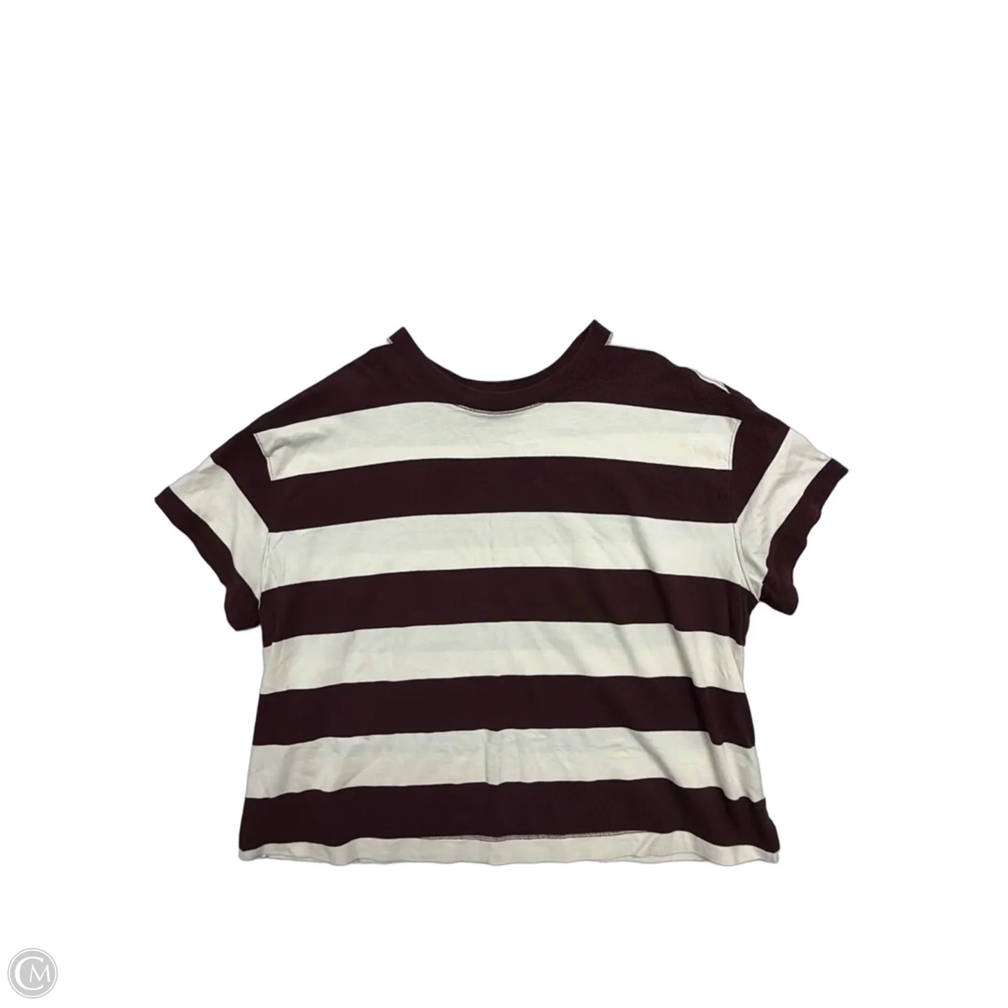 Top Short Sleeve By Old Navy In Striped Pattern, Size: 2x