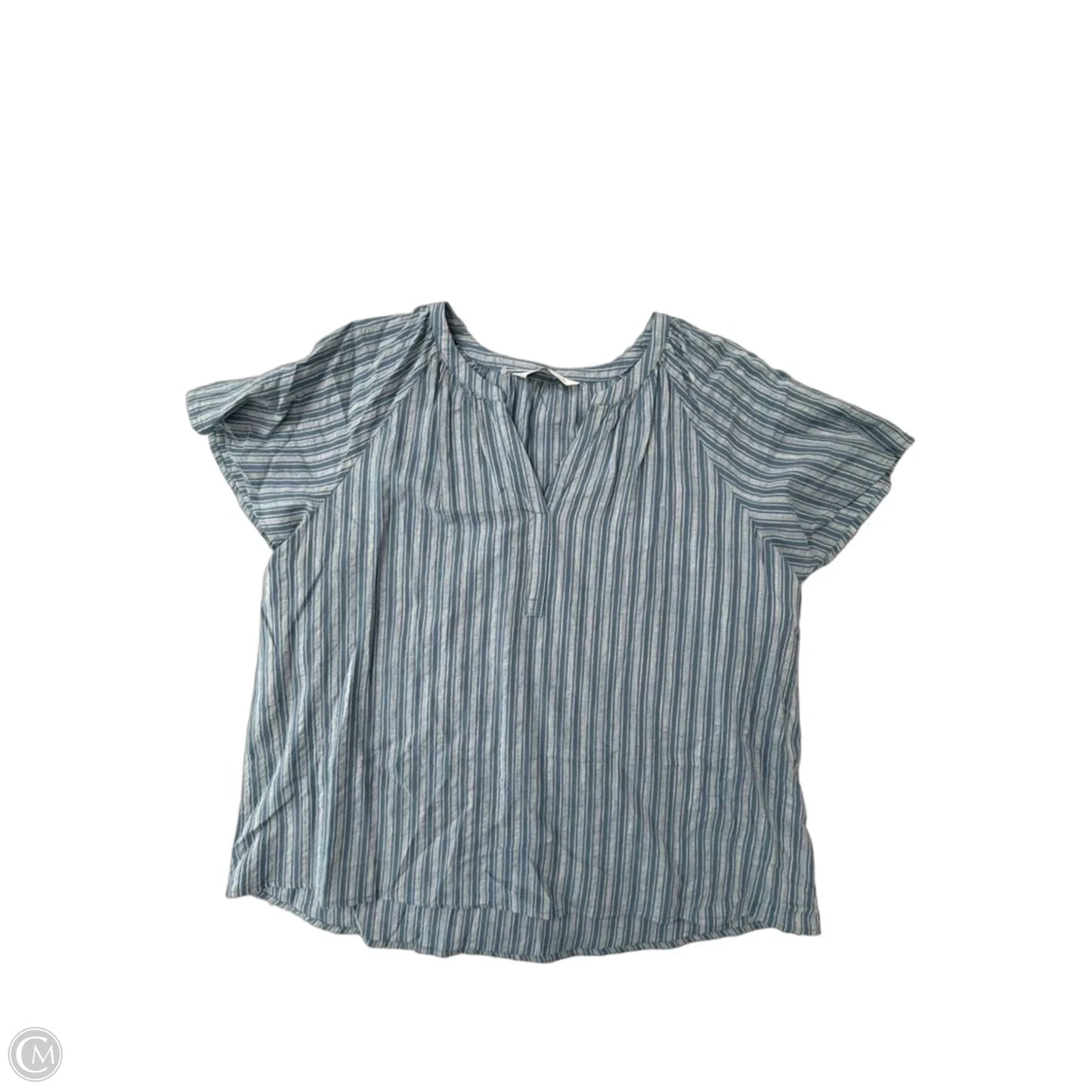 Top Short Sleeve By Sonoma In Striped Pattern, Size: Xl