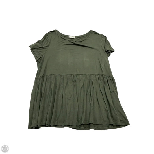 Top Short Sleeve By Maurices In Green, Size: Xl