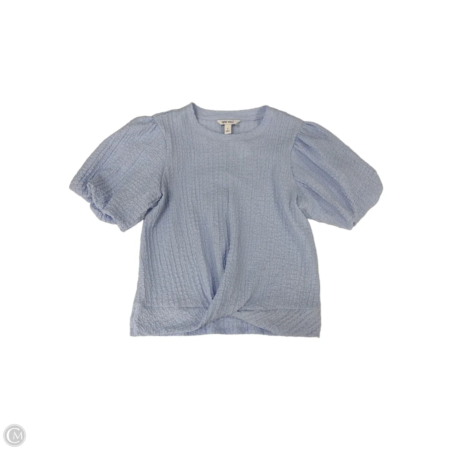 Top Short Sleeve By Nine West Apparel In Blue, Size: S