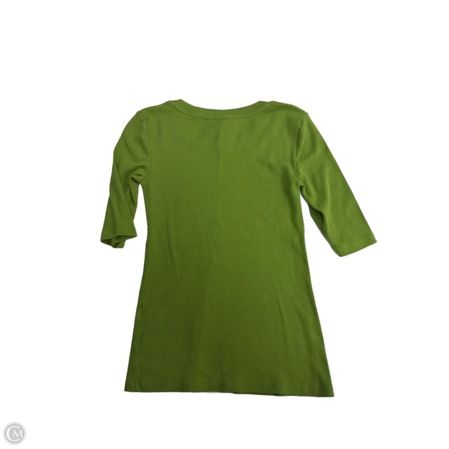 Top Short Sleeve By Banana Republic In Green, Size: S