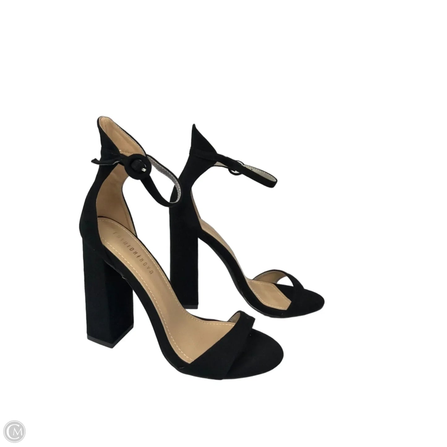 Shoes Heels Block By Fashion Nova In Black, Size: 8