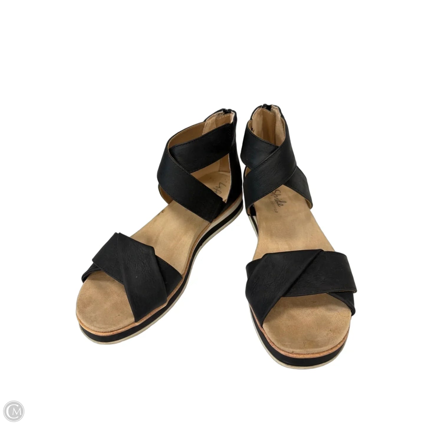Sandals Flats By Life Stride In Black, Size: 9.5