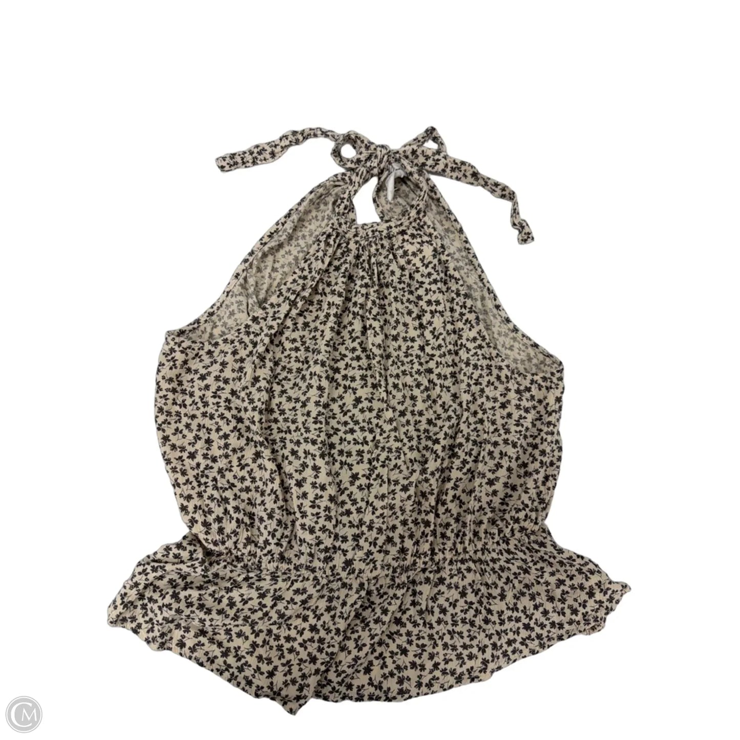 Tank Top By Japna In Cream & Grey, Size: L