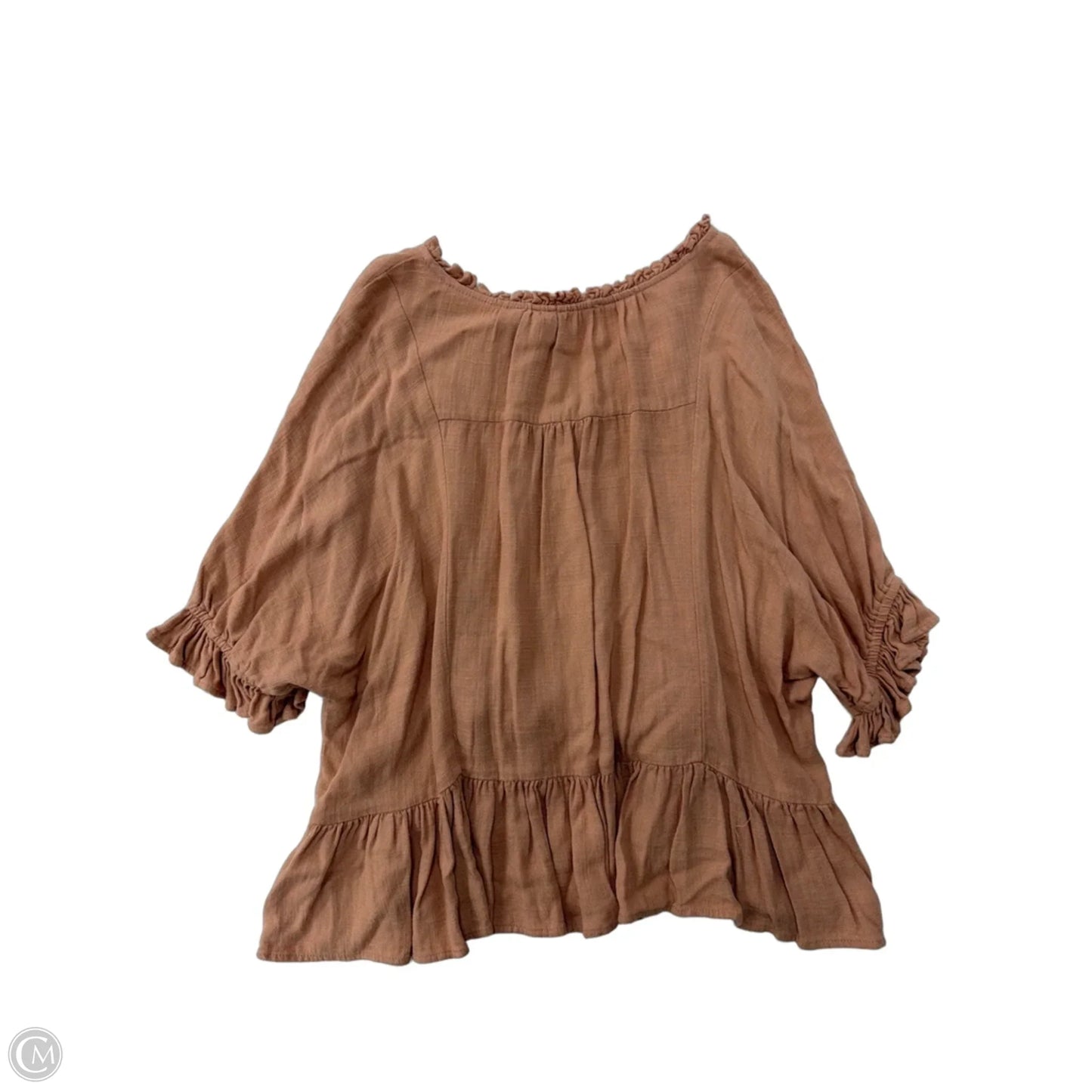Top Short Sleeve By Umgee In Orange, Size: S