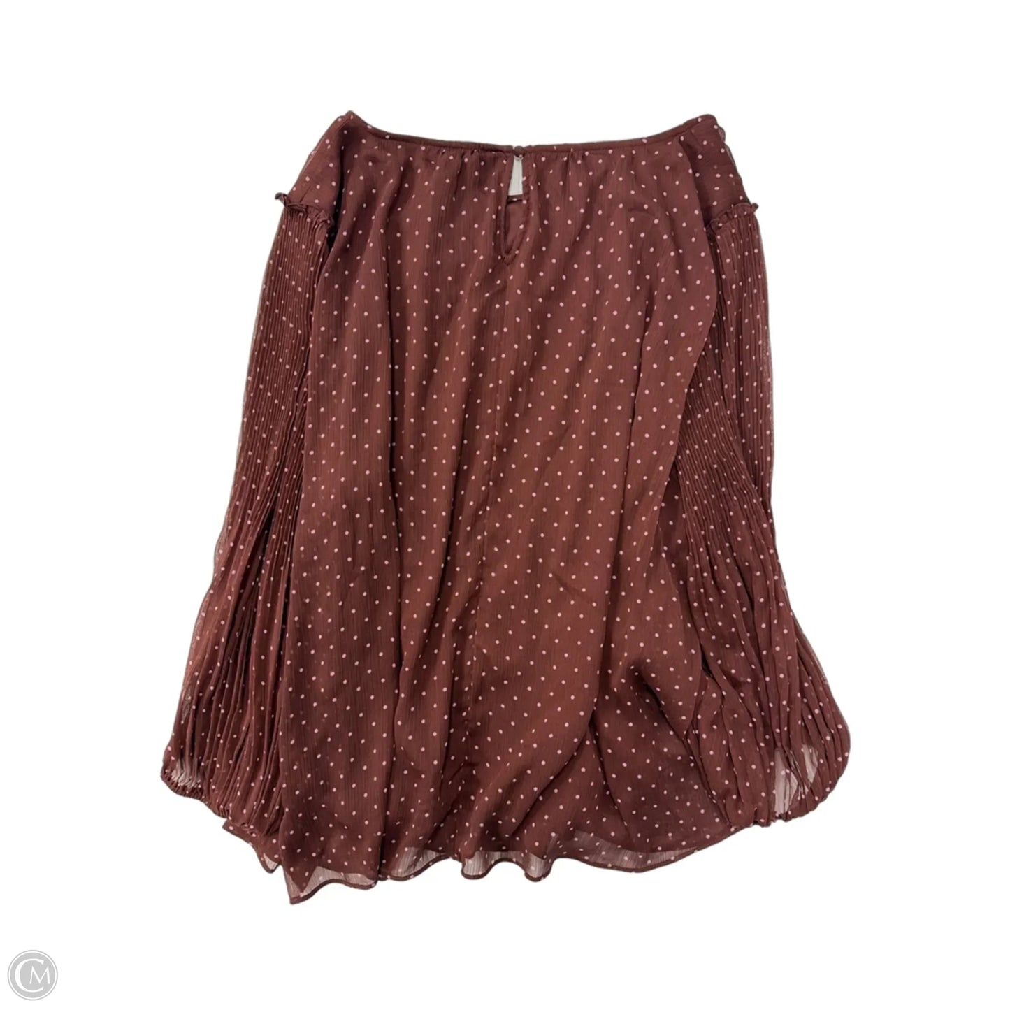 Top Long Sleeve By Lc Lauren Conrad In Polkadot Pattern, Size: 2x