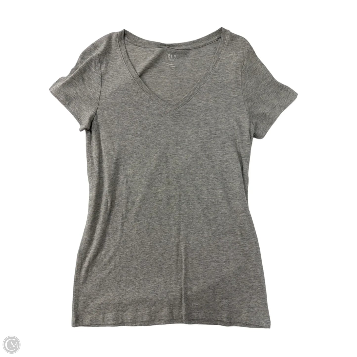 Top Short Sleeve Basic By Gap In Grey, Size: S