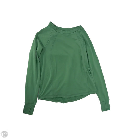 Athletic Top Long Sleeve Crewneck By Members Mark In Green, Size: Xs