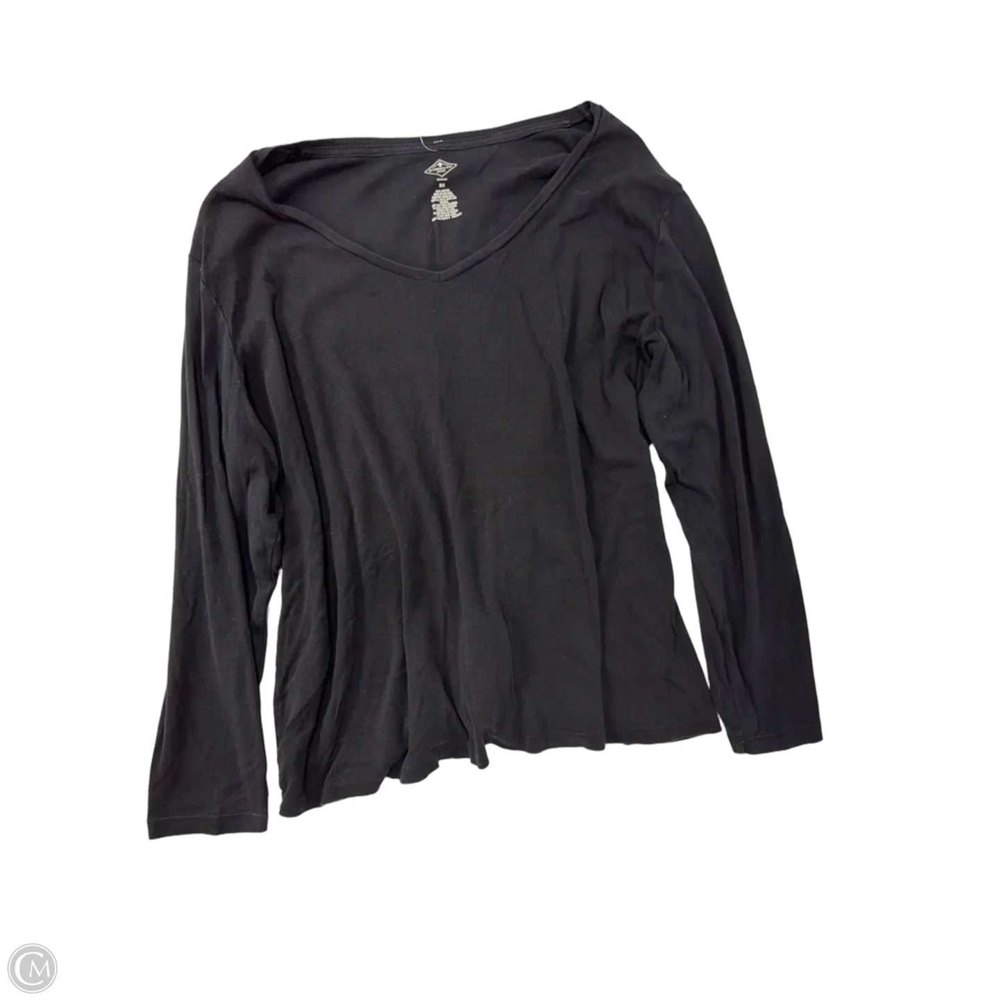 Top Long Sleeve Basic By St Johns Bay In Black, Size: 3x