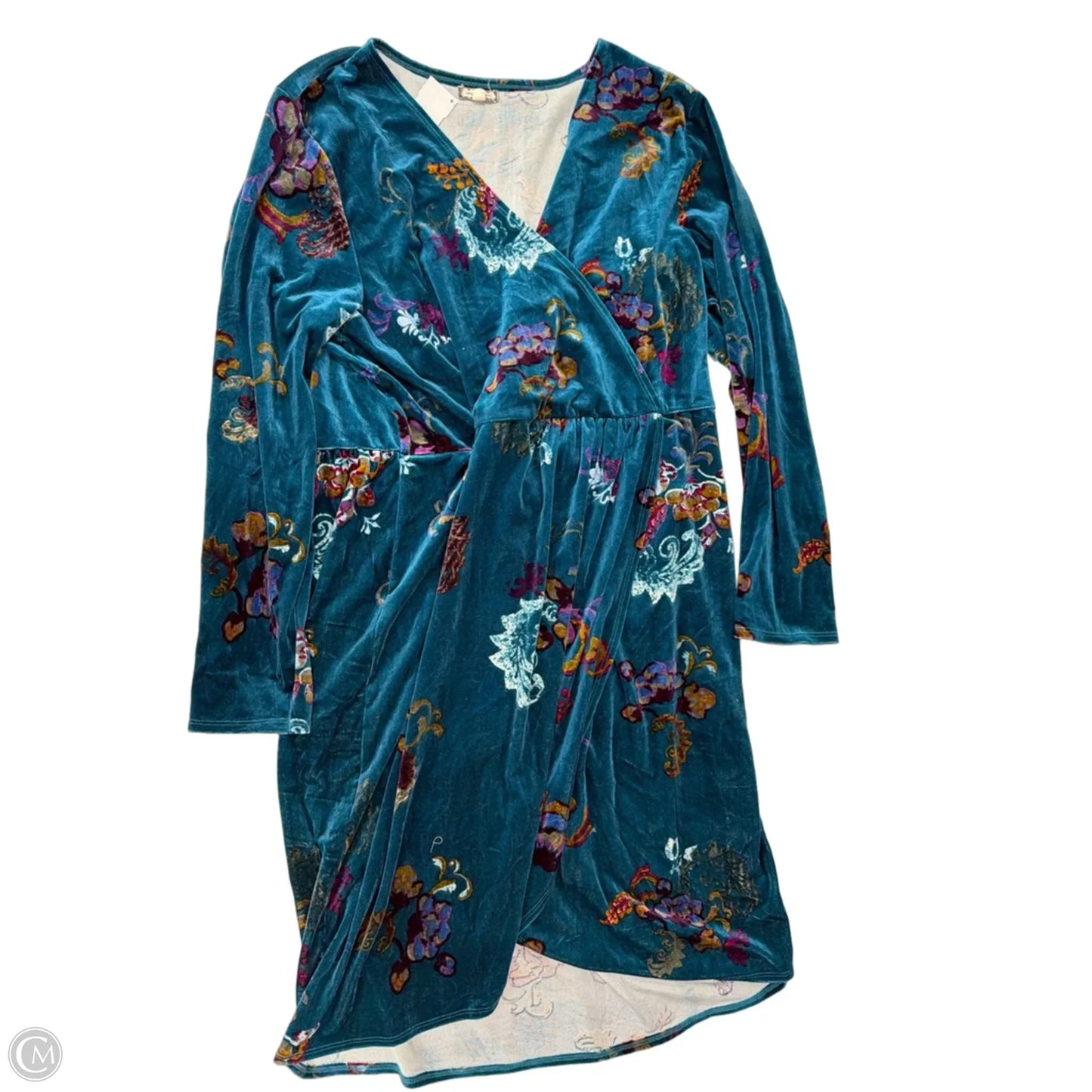 Dress Casual Short By Eyeshadow In Teal, Size: 2x
