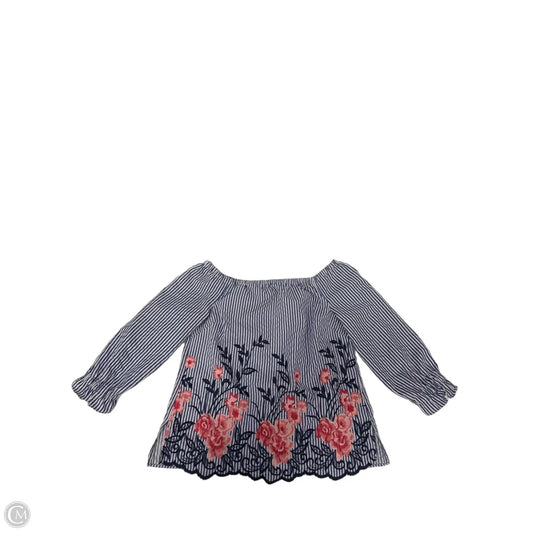 Top Long Sleeve By Elle In Striped Pattern, Size: Xs