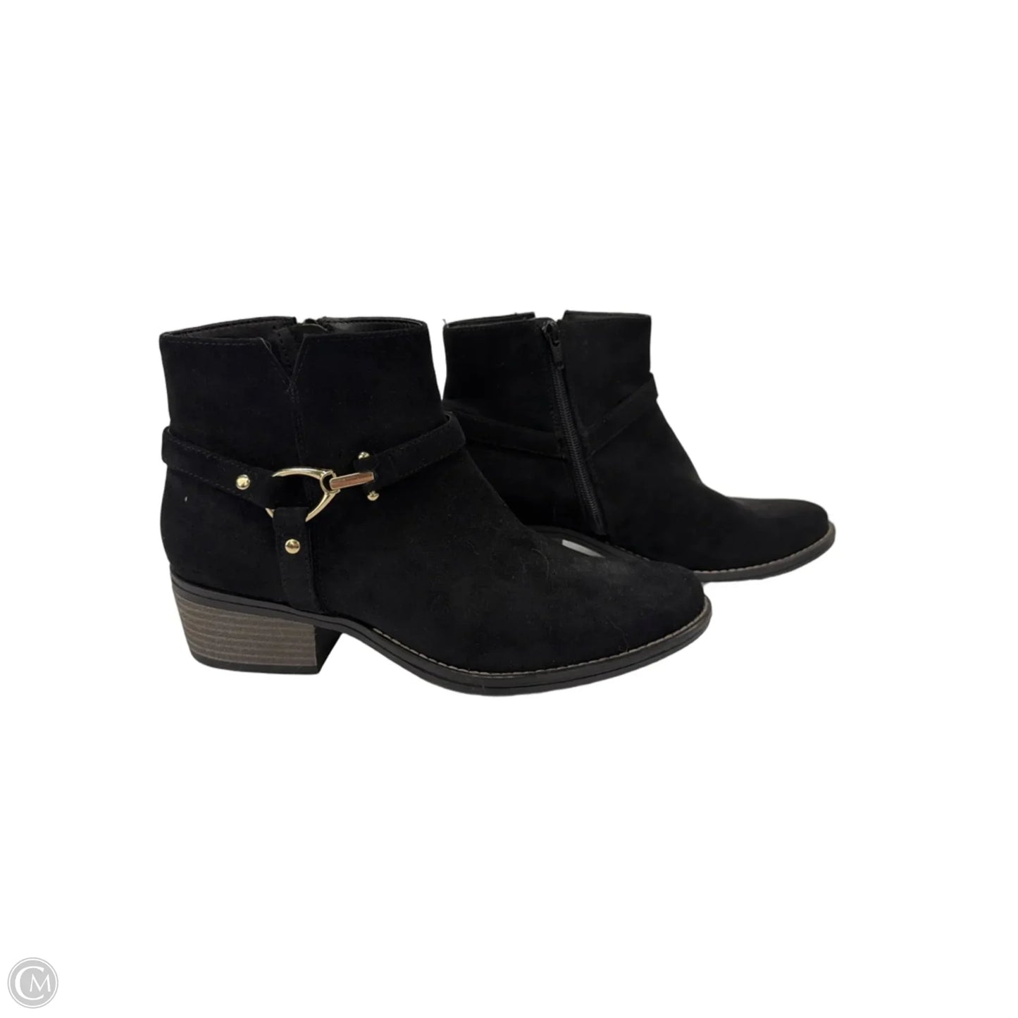 Boots Ankle Flats By White Mountain In Black, Size: 10
