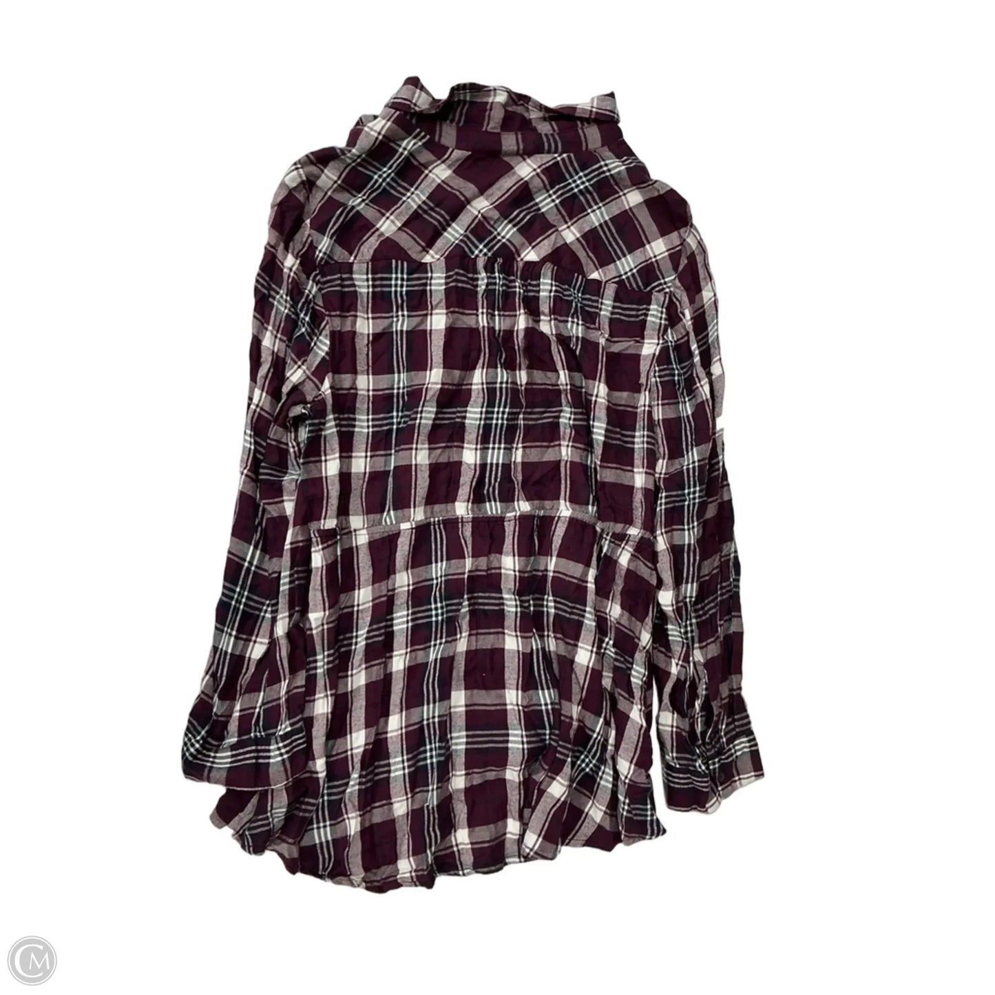 Top Long Sleeve By Lane Bryant In Plaid Pattern, Size: 1x
