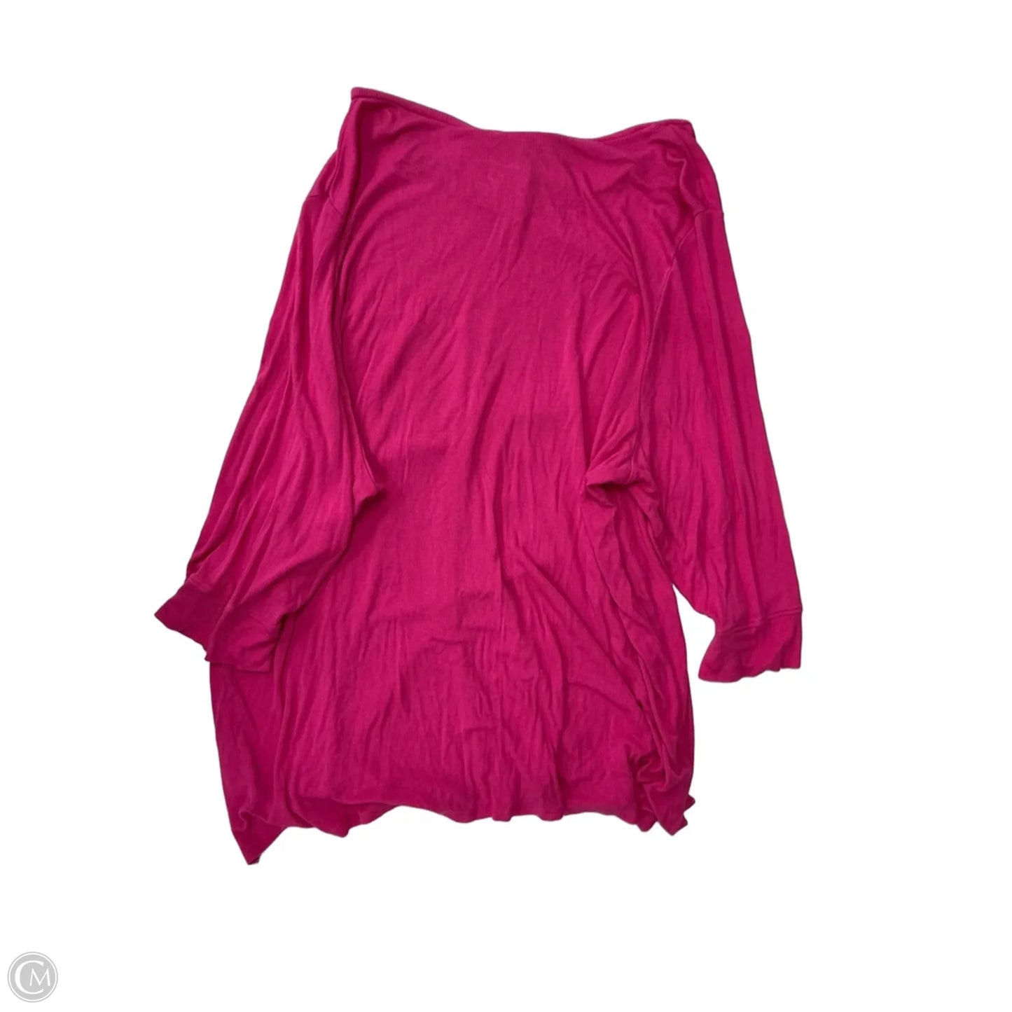 Top Short Sleeve By Belle By Kim Gravel In Pink, Size: 4x