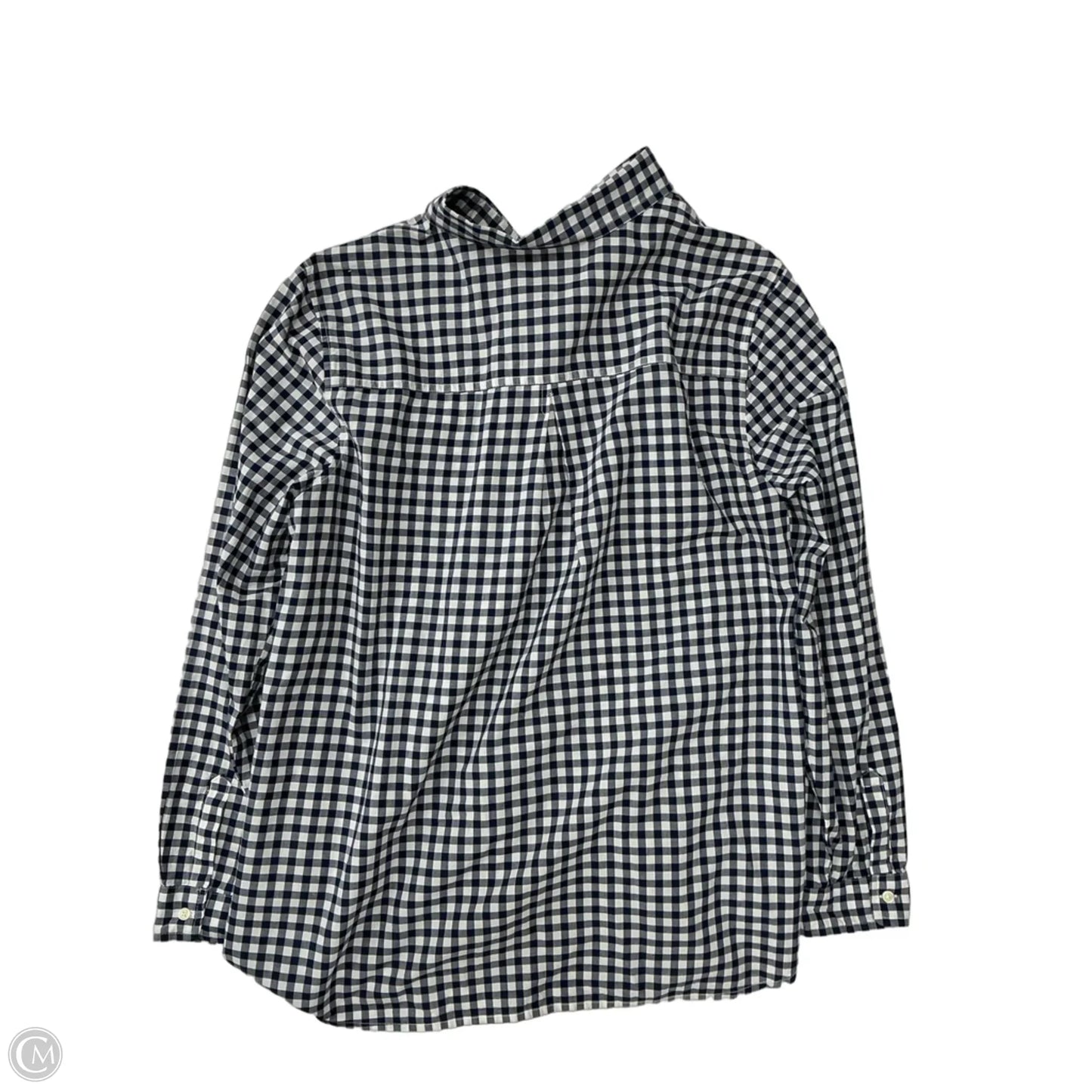 Top Long Sleeve By Old Navy In Checkered Pattern, Size: Xl
