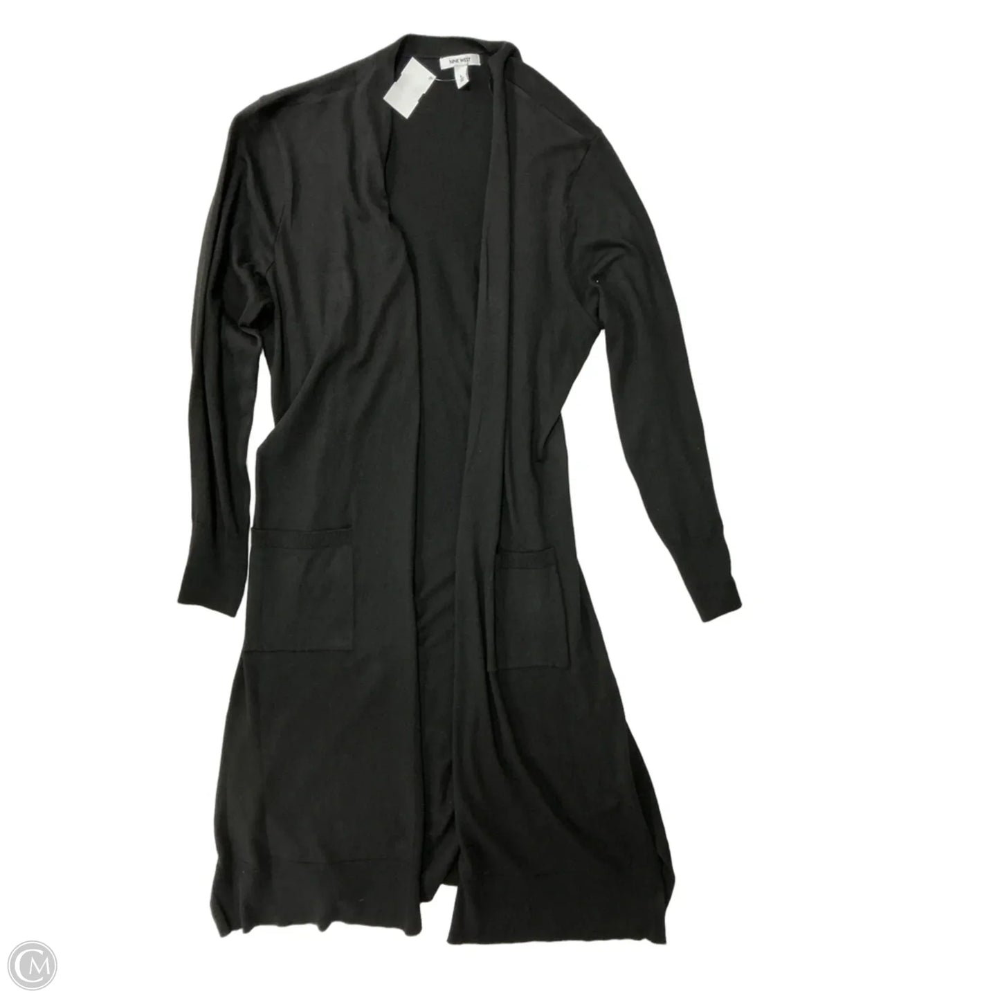 Cardigan By Nine West Apparel In Black, Size: L
