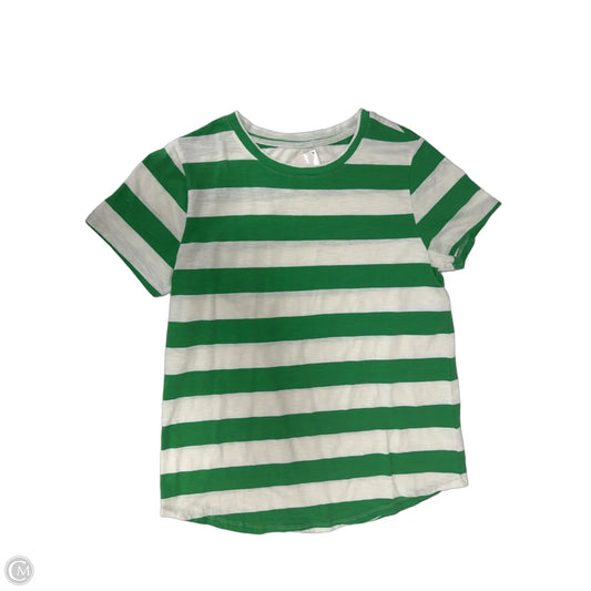 Top Short Sleeve By Sonoma In Striped Pattern, Size: M