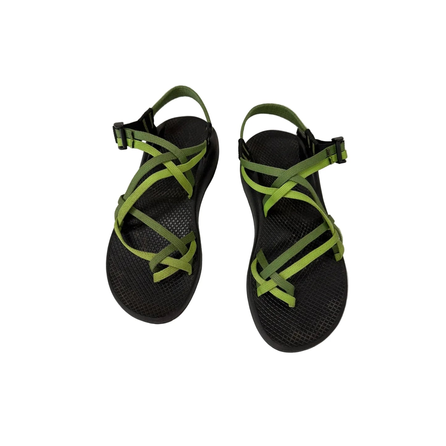 Sandals Flats By Chacos In Black & Green, Size: 10