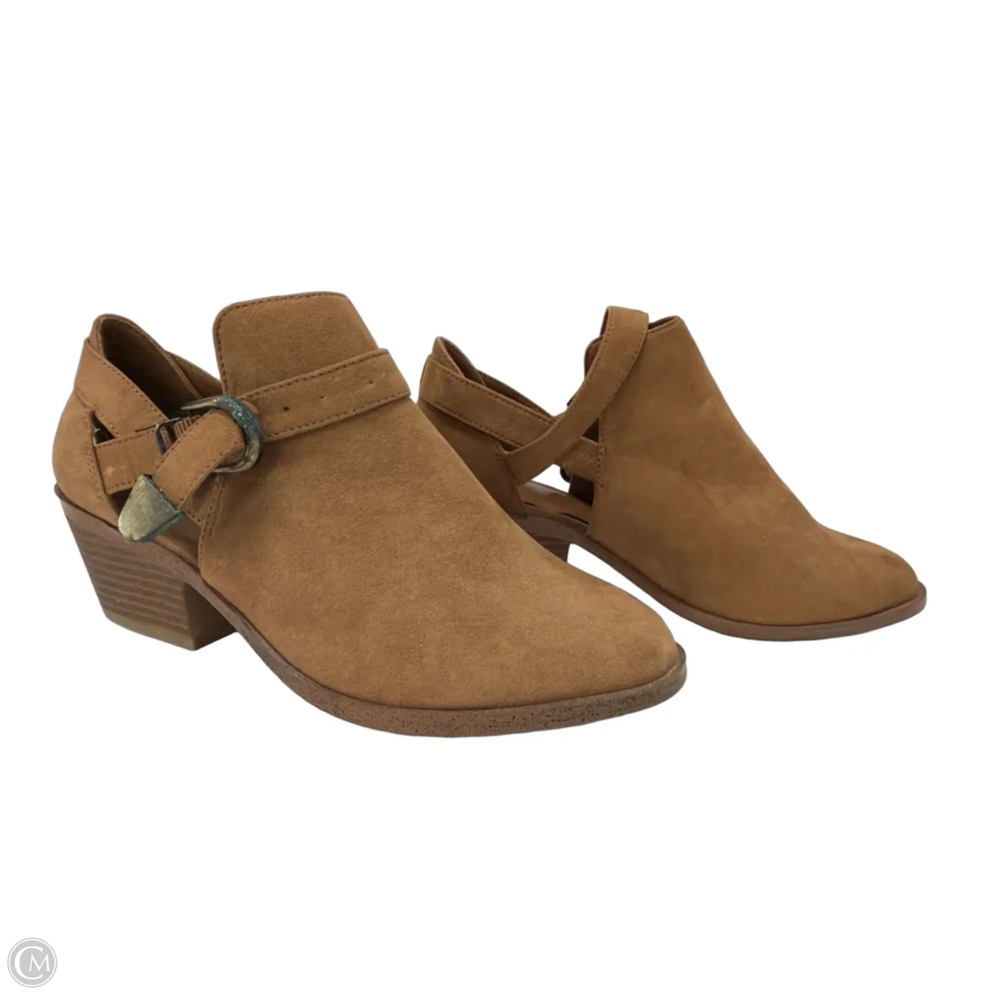 Boots Ankle Flats By Time And Tru In Brown, Size: 6.5