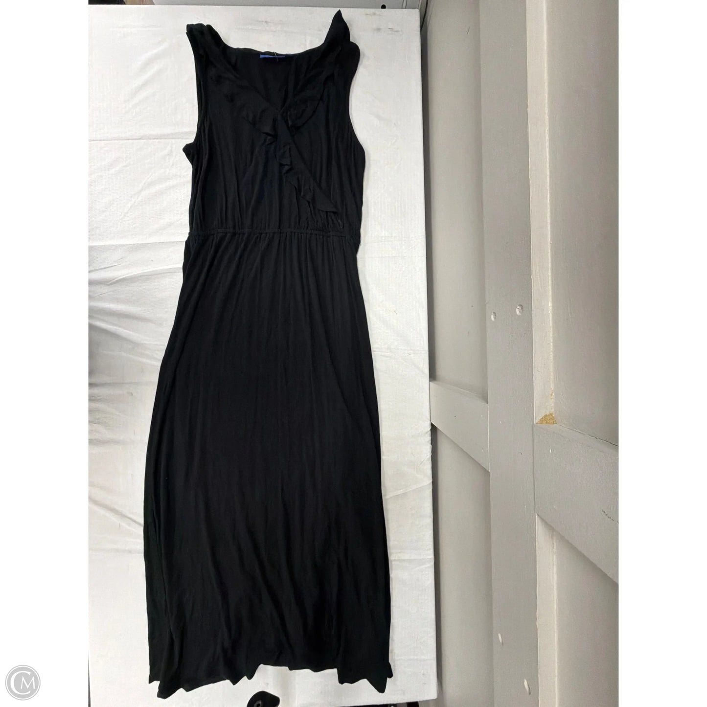 Dress Casual Maxi By Apt 9 In Black, Size: L