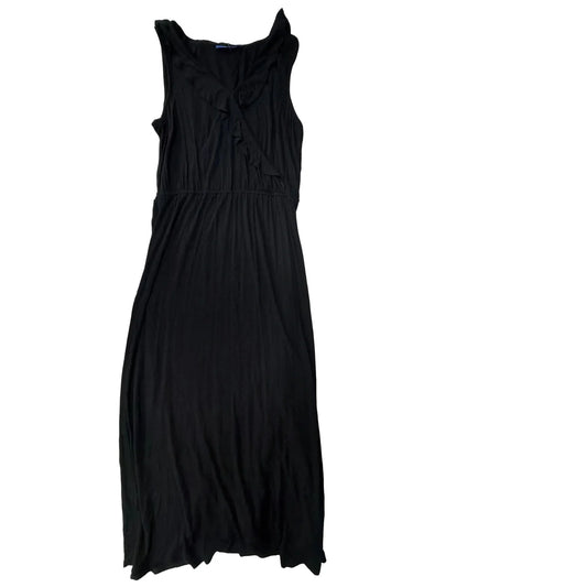 Dress Casual Maxi By Apt 9 In Black, Size: L