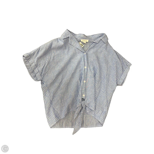 Top Short Sleeve By Beachlunchlounge In Striped Pattern, Size: L