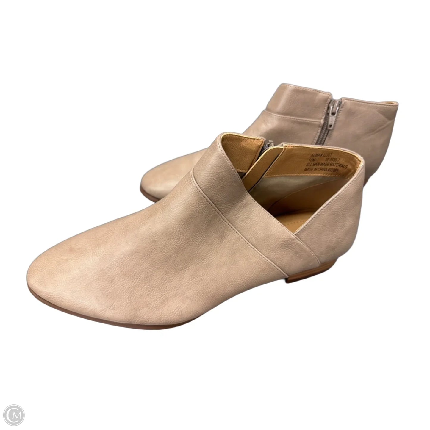 Boots Ankle Flats By Comfortview In Brown, Size: 10