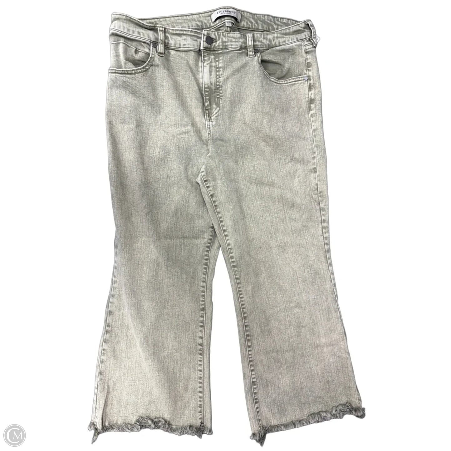 Pants Wide Leg By Liverpool In Green, Size: 16