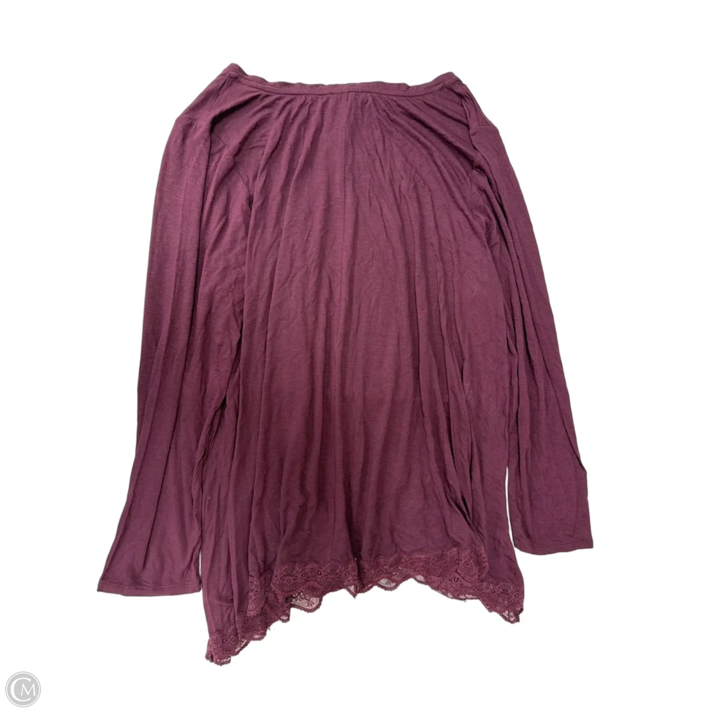 Top Long Sleeve By Lane Bryant In Purple, Size: 2x