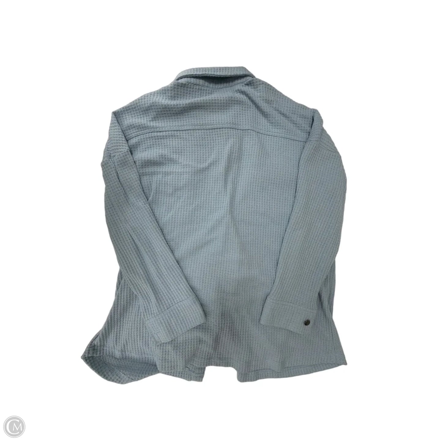 Jacket Shirt By French Laundry In Blue, Size: L