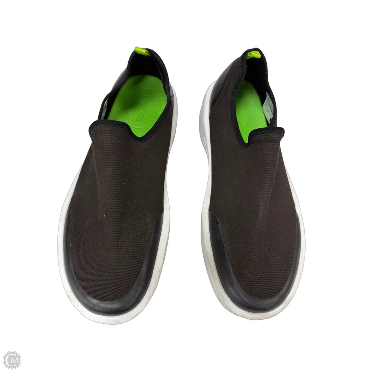 Shoes Flats By Oofos In Black, Size: 10