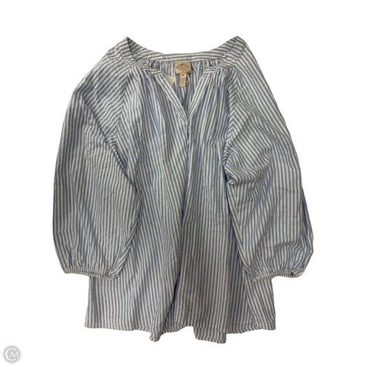 Top Long Sleeve By St Johns Bay In Striped Pattern, Size: 2x