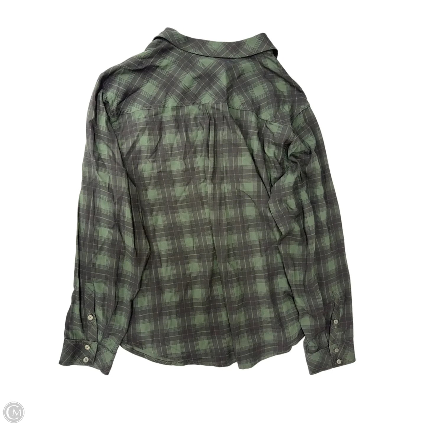 Top Long Sleeve By Torrid In Black & Green, Size: 3x