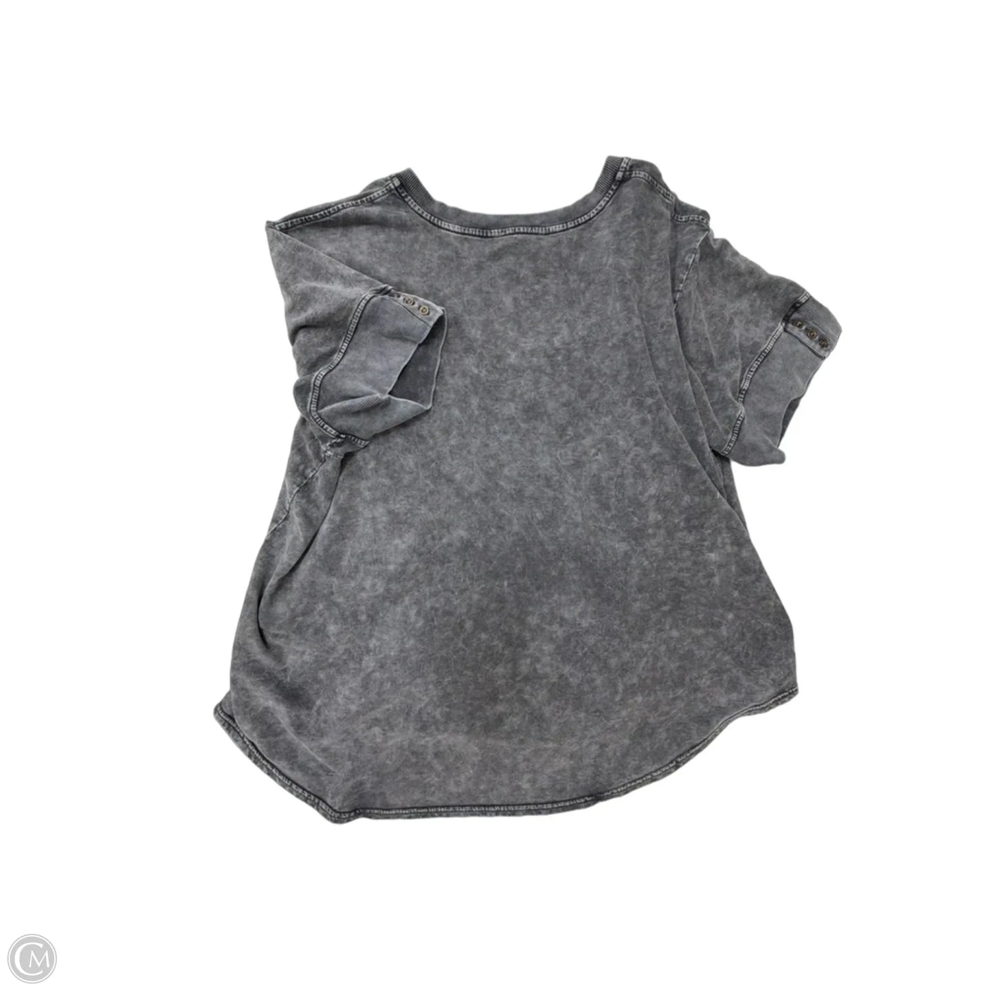 Top Short Sleeve By Jane And Delancey In Grey, Size: 3x