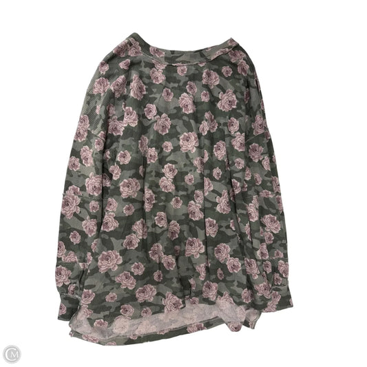 Top Long Sleeve By Torrid In Floral Print, Size: 3x
