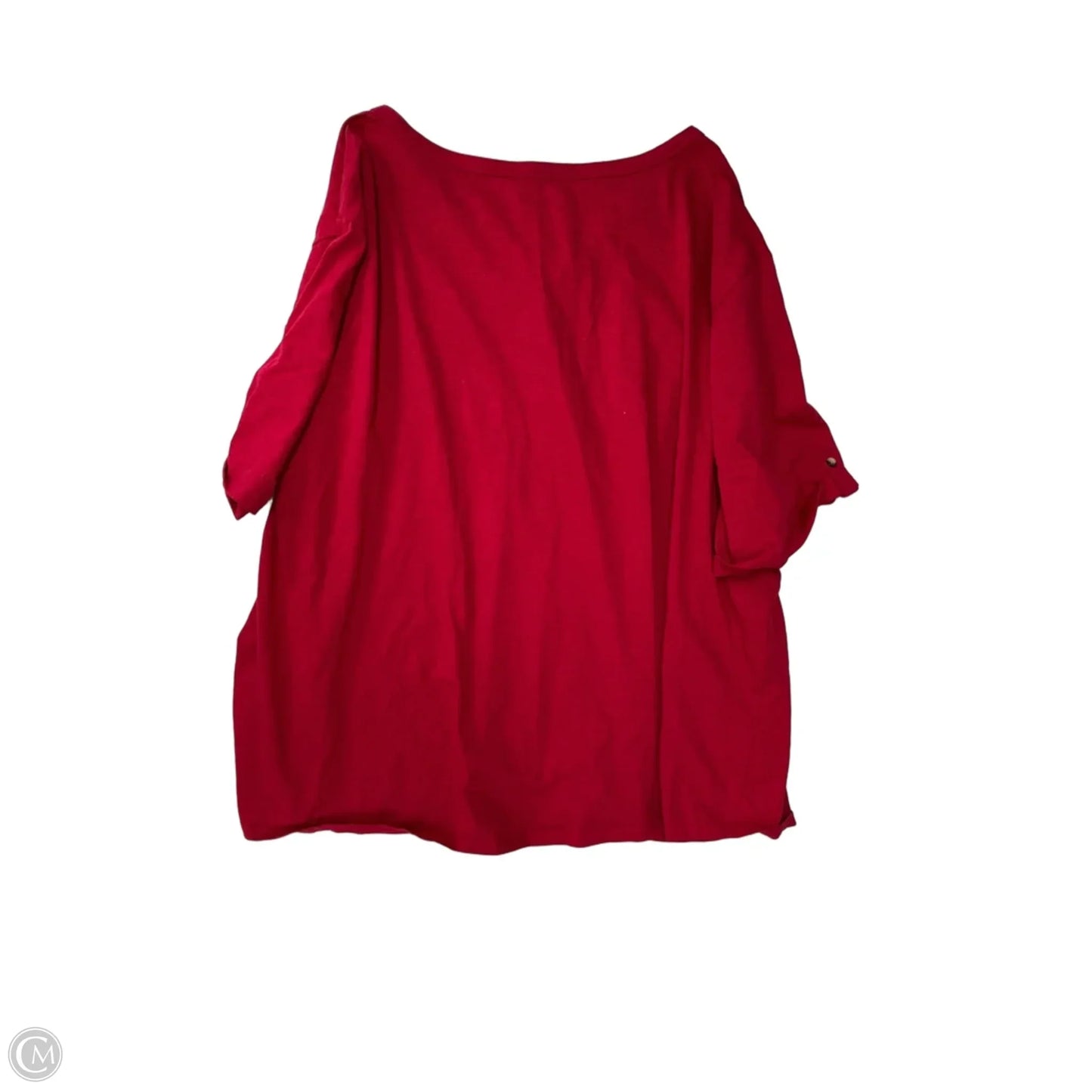 Top Short Sleeve By Croft And Barrow In Pink, Size: 4x