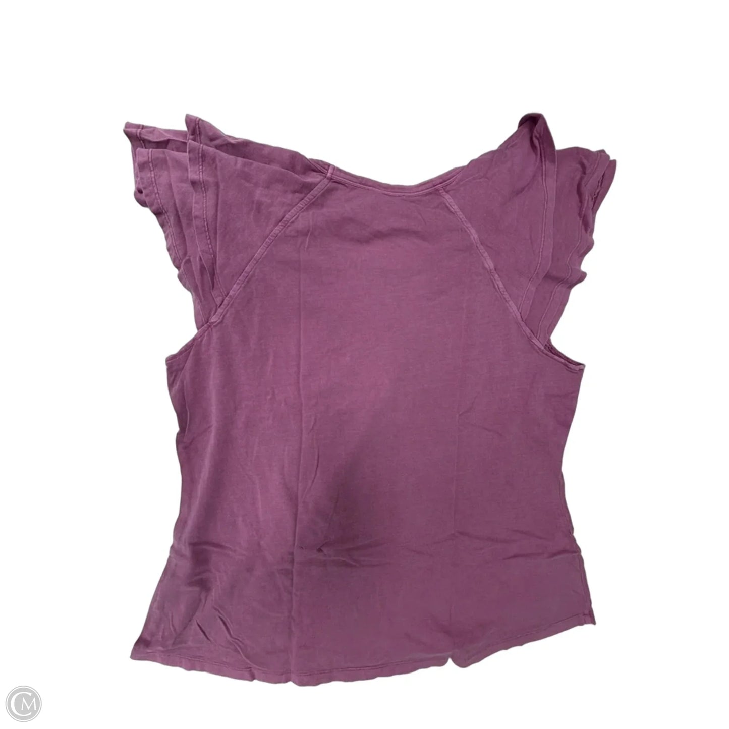 Top Short Sleeve By Time And Tru In Purple, Size: 1x