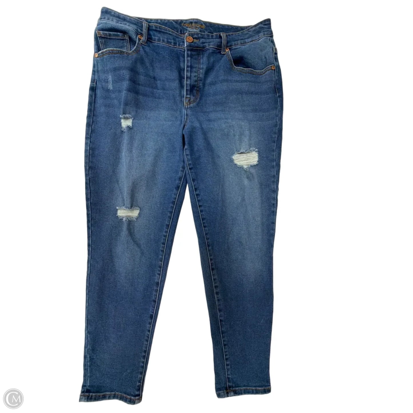 Jeans Boyfriend By Maurices In Blue Denim, Size: 16