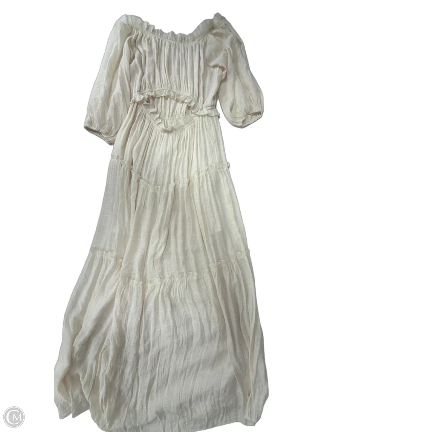 Dress Casual Maxi By Flawless In Cream, Size: S