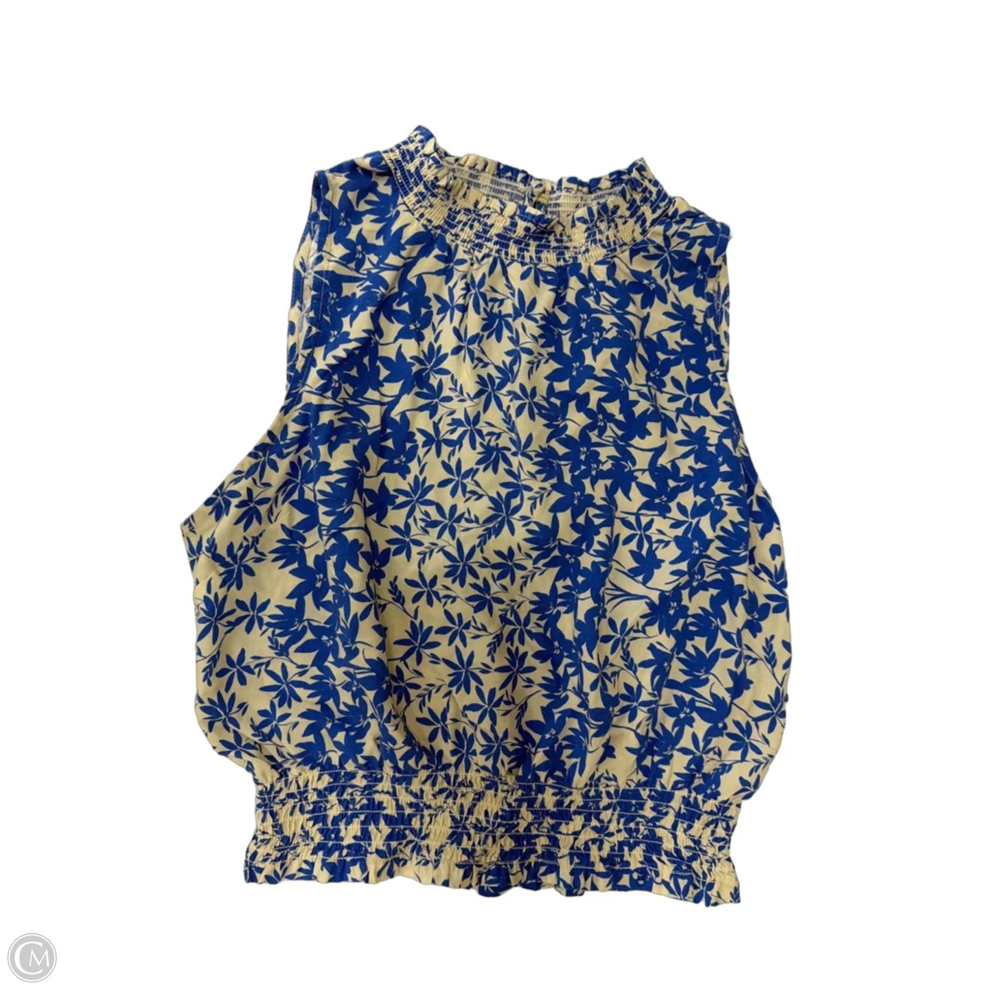 Tank Top By By Together In Blue & Cream, Size: S