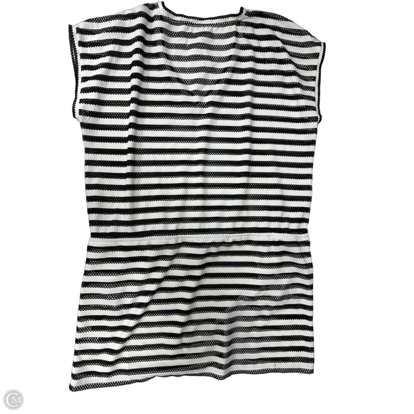 Swimwear Cover-up By Calvin Klein In Striped Pattern, Size: L