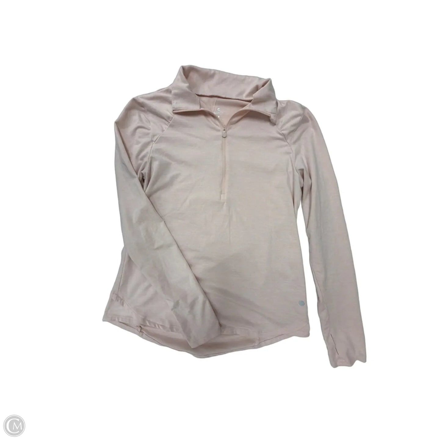 Athletic Top Long Sleeve Collar By Apana In Pink, Size: S