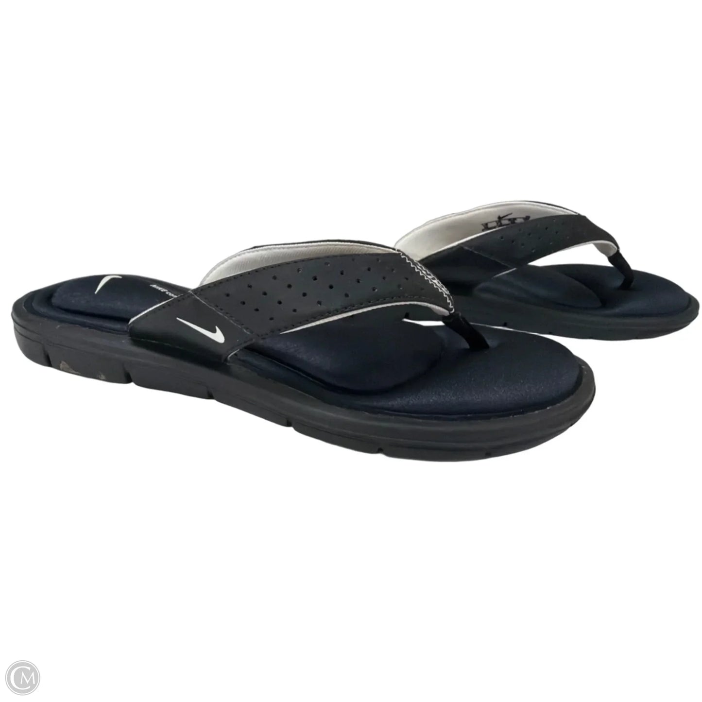 Sandals Flats By Nike In Black, Size: 10