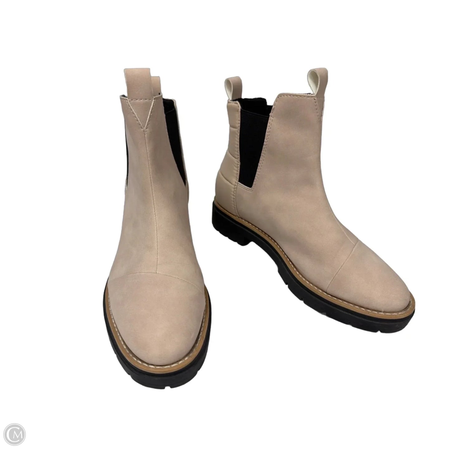 Boots Ankle Flats By Toms In Tan, Size: 9.5