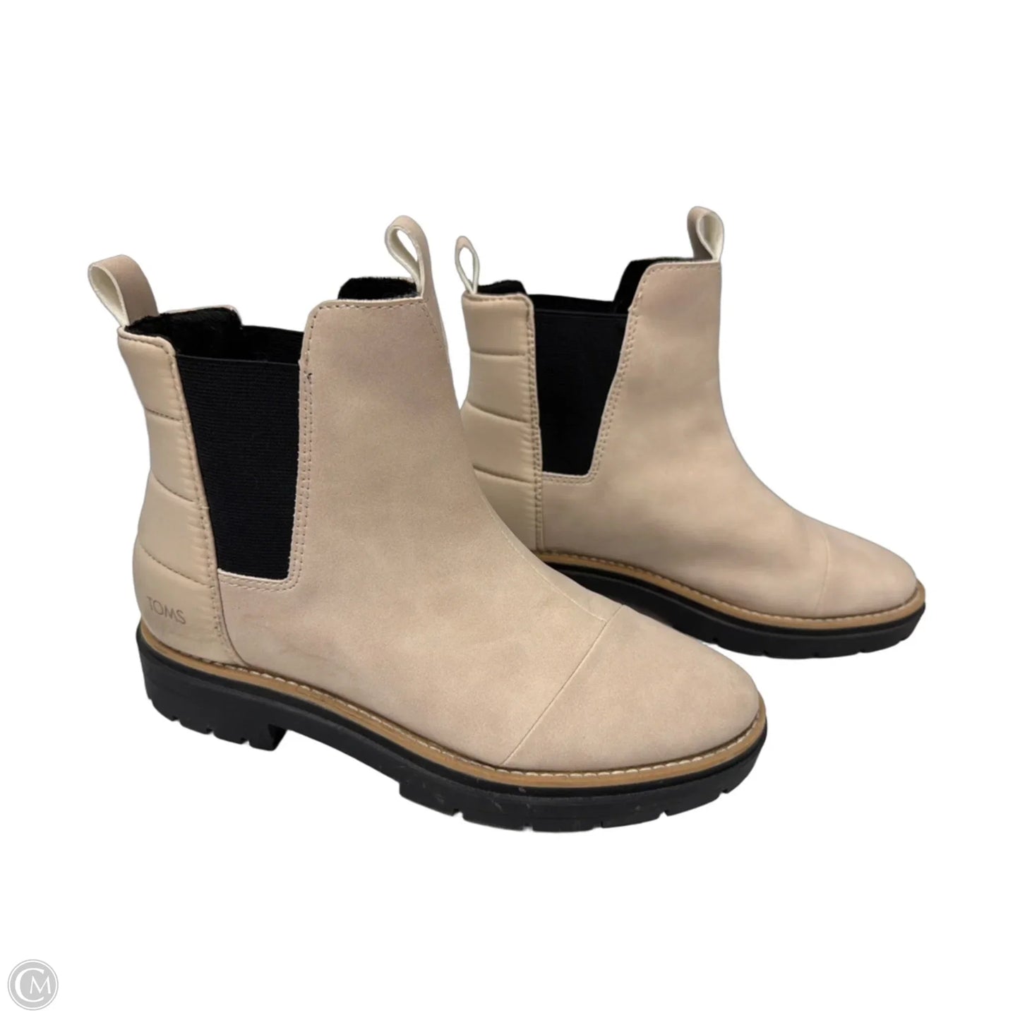 Boots Ankle Flats By Toms In Tan, Size: 9.5