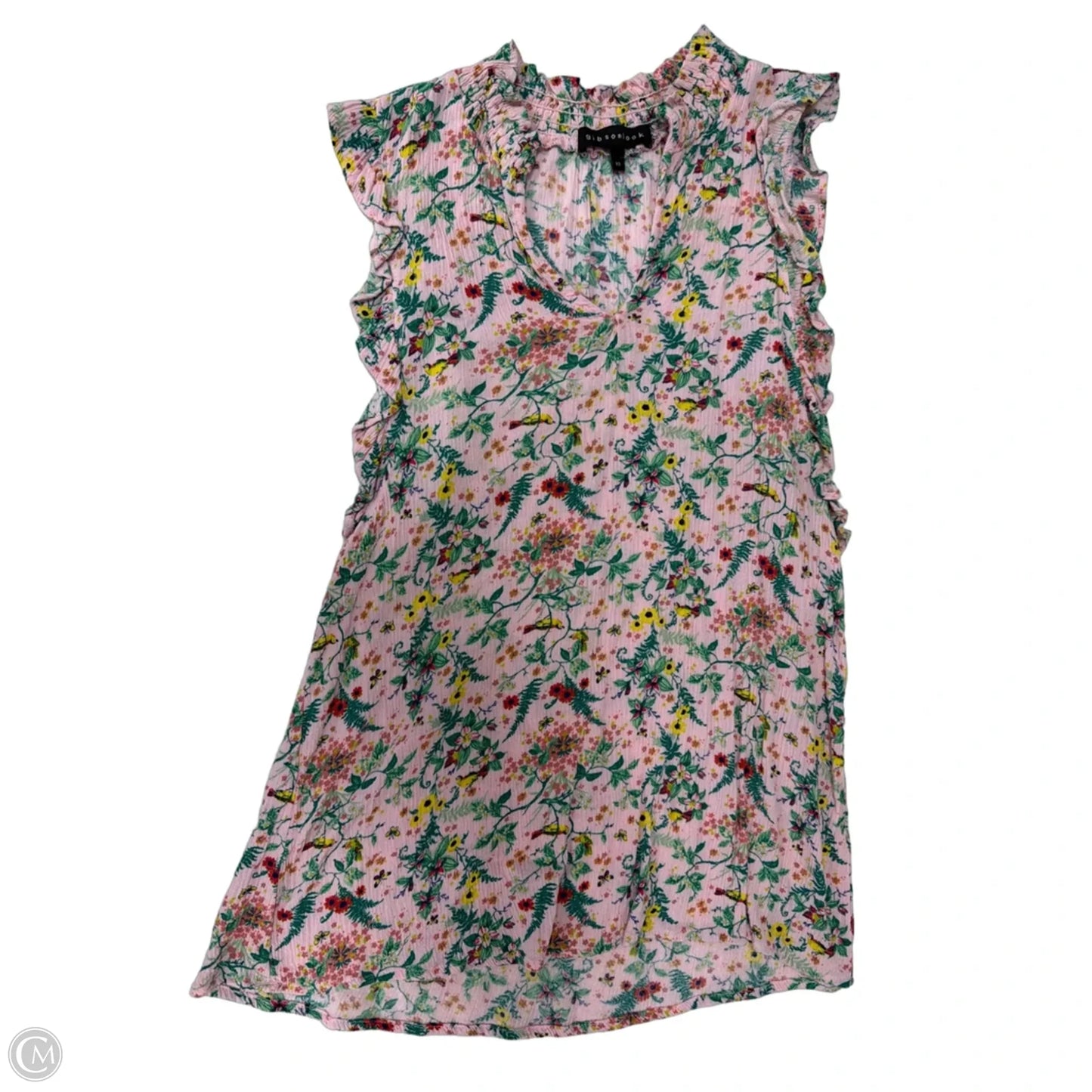 Top Sleeveless By Gibson Look In Floral Print, Size: Xs
