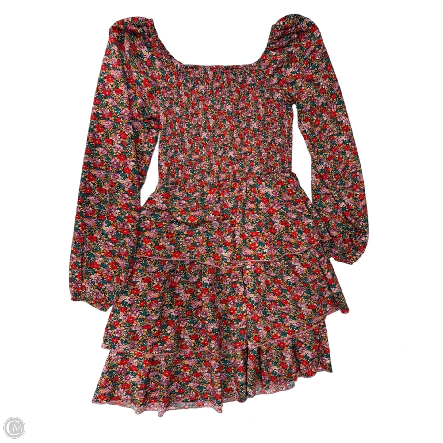 Dress Casual Short By Btfbm In Floral Print, Size: S
