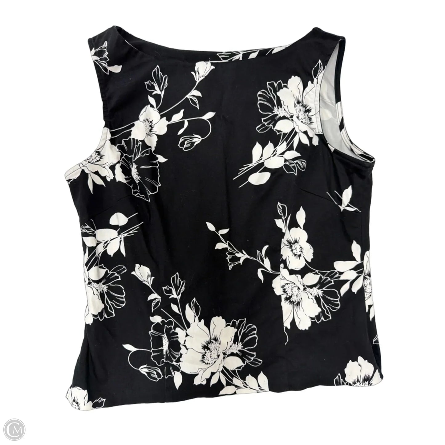 Tank Top By Worthington In Black & White, Size: L