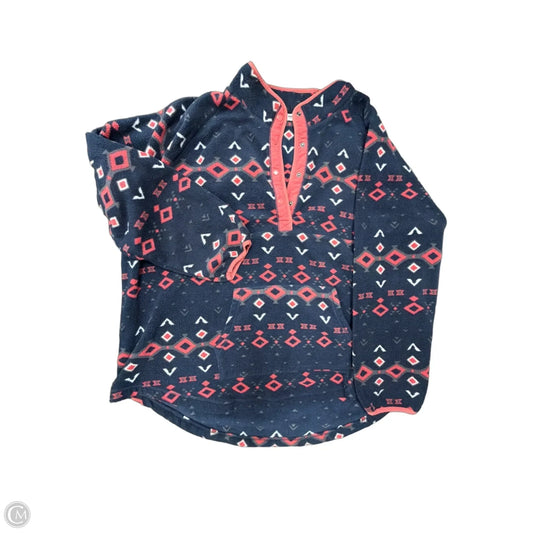 Sweatshirt Collar By Sonoma In Blue Red & White, Size: 4x