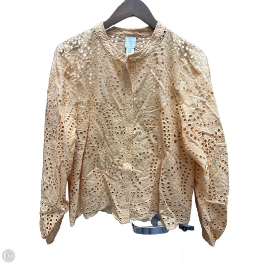 Top Long Sleeve By Joie In Orange, Size: M